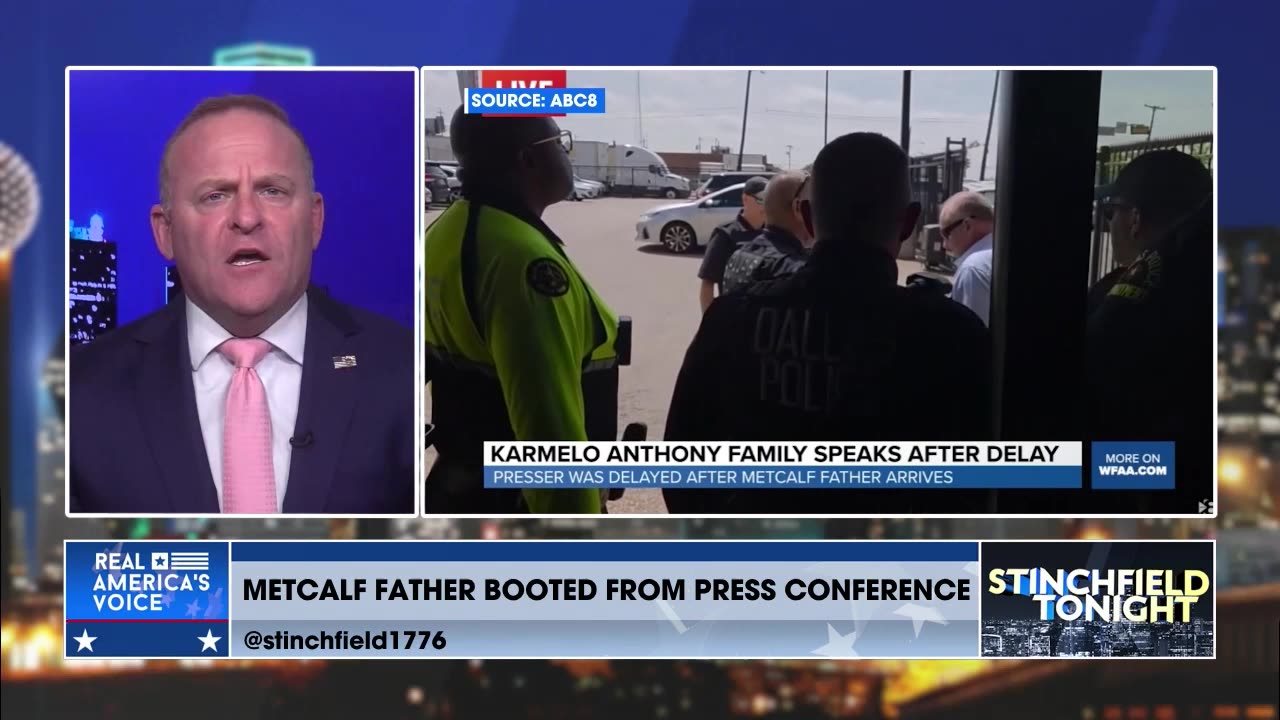 KARMELO ANTHONY FAMILY HOLDS PRESS CONFERENCE LED BY DISGRACEFUL BLM ACTIVIST