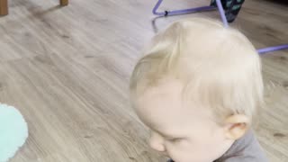 Baby Kayla Playfully Attacks Her Teddy Bear 🧸😂