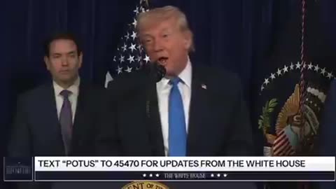 Trump says U.S. "will run the country until such time as we can do a safe transition