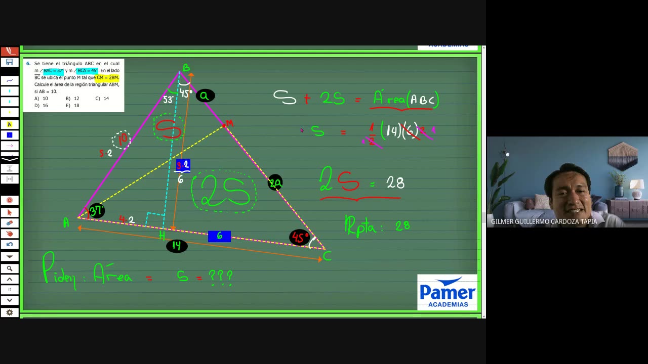 PAMER SEMESTRAL 2023 | Semana 09 | Geometría: Áreas Triangulares