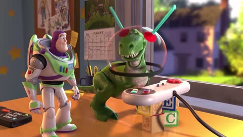 "¡Buzz Lightyear en Acción! 🚀 Escena Épica de Toy Story 2"