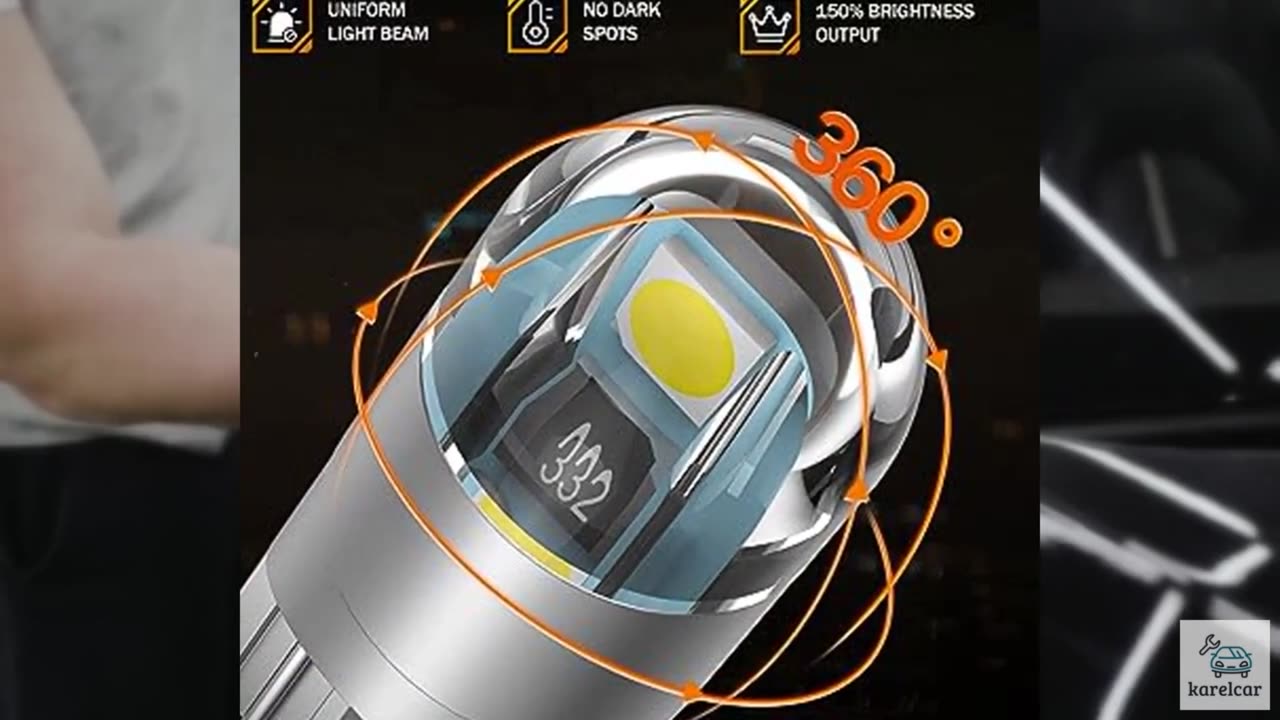 SEALIGHT 194 LED Bulb 6000K White, License Plate Light, Dome Light, T10 168 2825