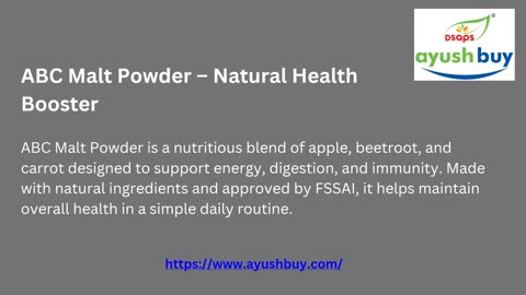 ABC Malt Powder – Natural Health Booster for Energy, Digestion & Immunity