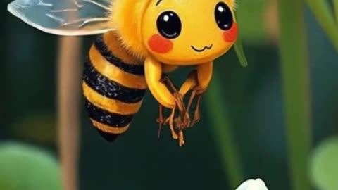 Bee Collecting Honey