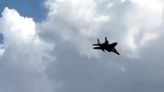 ✈️🇺🇦🚀 Launch of an AGM-88 HARM missile from a MiG-29 in Zaporizhzhia region, - Soniashnyk