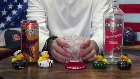 Kenneth Hout - Cruzan Strawberry Rum & Rockstar Punched Strawberry Peach Energy Drink