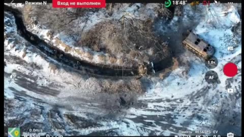 Russian Troops Clear a Ukrainian Trench