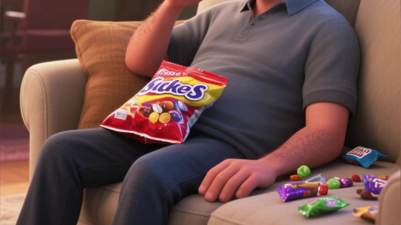 “When Dad Says Sharing Is Caring… 😂🍬”