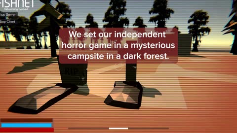 Try to survive in this dark forest with your friends 🏕️