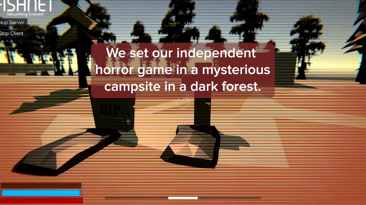 Try to survive in this dark forest with your friends 🏕️