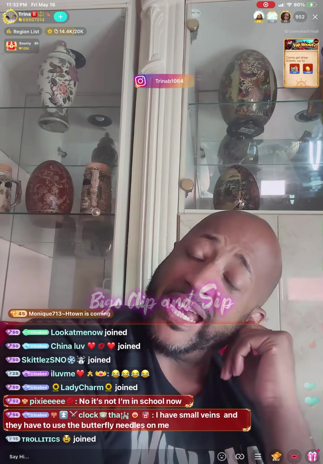 TrinaB speaks on being a CNA n LPN 5/16/25 #bigoclipandsip