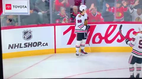 Blackhawks C #96 Connor Bedard🥅(22)🏒Snap-Shot Goal