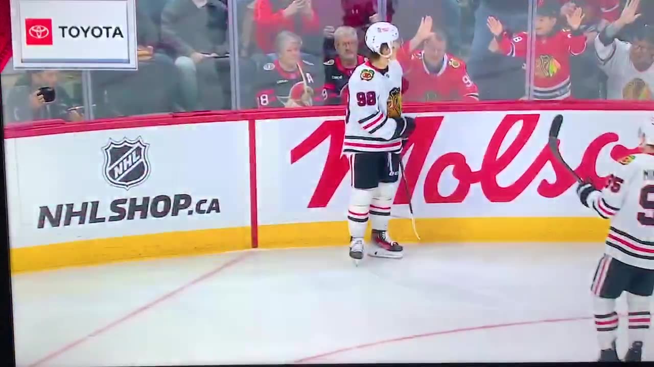 Blackhawks C #96 Connor Bedard🥅(22)🏒Snap-Shot Goal