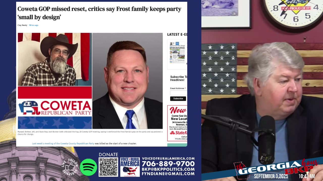 Georgia GOP in Chaos! Frost Family Scandal, and a Must-Win State Senate Race!