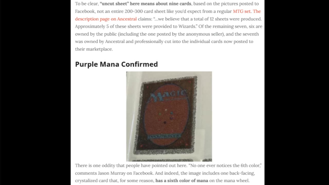 They were gonna make Crystal magic cards?