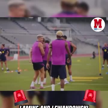 LAMINE AND LEWANDOWSKI THROW HANDS IN TRAINING!🚨🚨