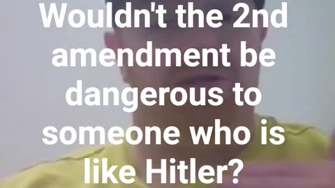 Why would Trump support the 2nd amendment if he was a dictator?
