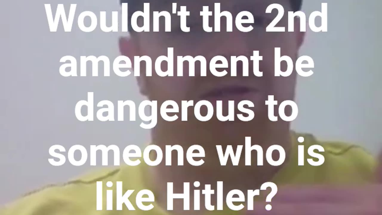 Why would Trump support the 2nd amendment if he was a dictator?