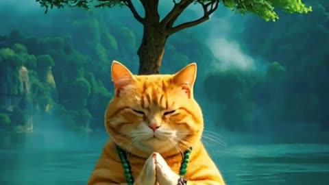 Cat's Prayer A Heartfelt Moment of Paws and Reflection 🐱🙏