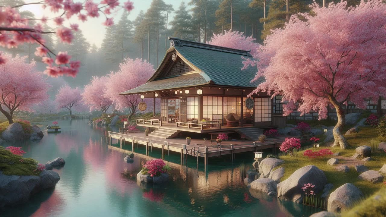 Serene Japanese Ambience with Relaxing Music for Deep Sleep & Stress Relief