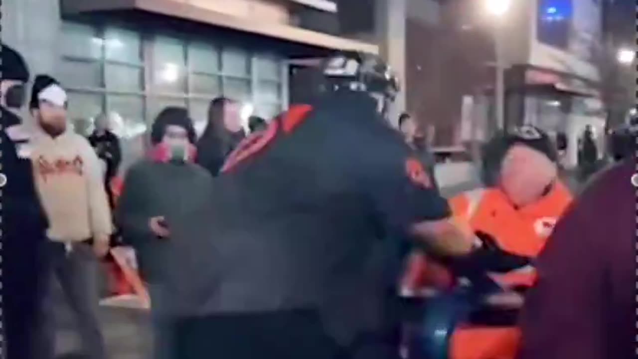 Antifa attacks disabled veteran