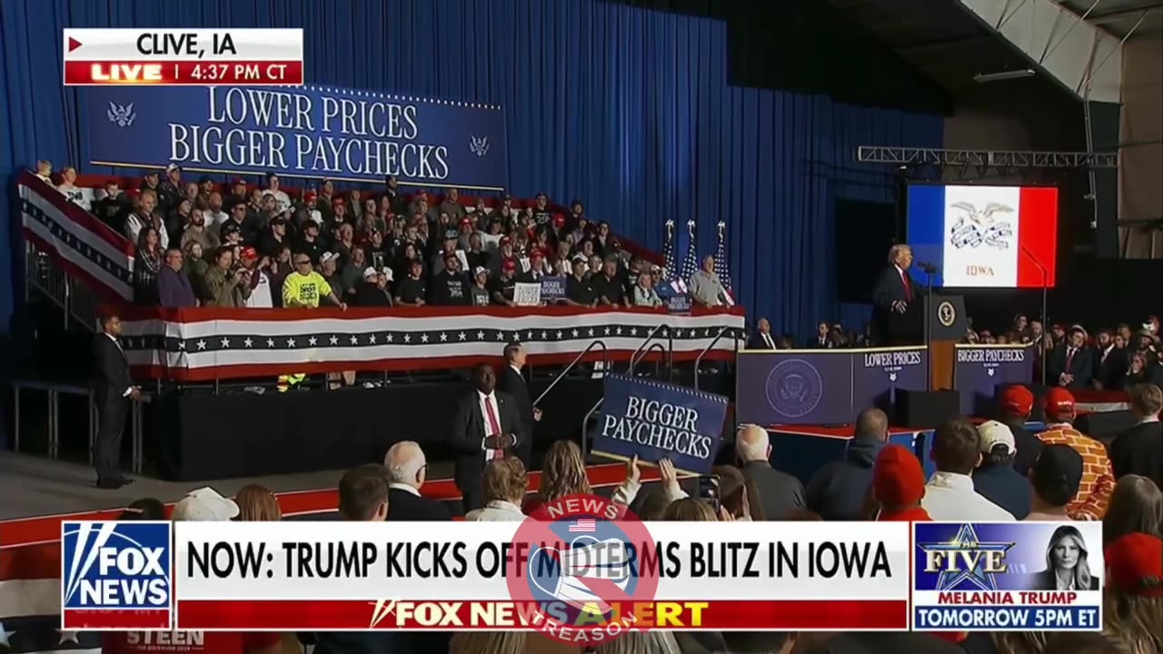 DEVICE TEST: As President Trump was speaking yesterday Fox’s live feed was interrupted