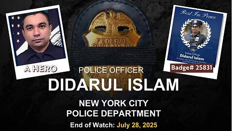 NYPD Police Officer Didarul Islam Is a HERO| Dan Bongino Speaks Out.