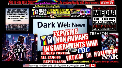 DARKWEB TAKEDOWNS AND THE ANSWER TO THE SEDITIOUS SIX (Obey! 'They Live' compilation)