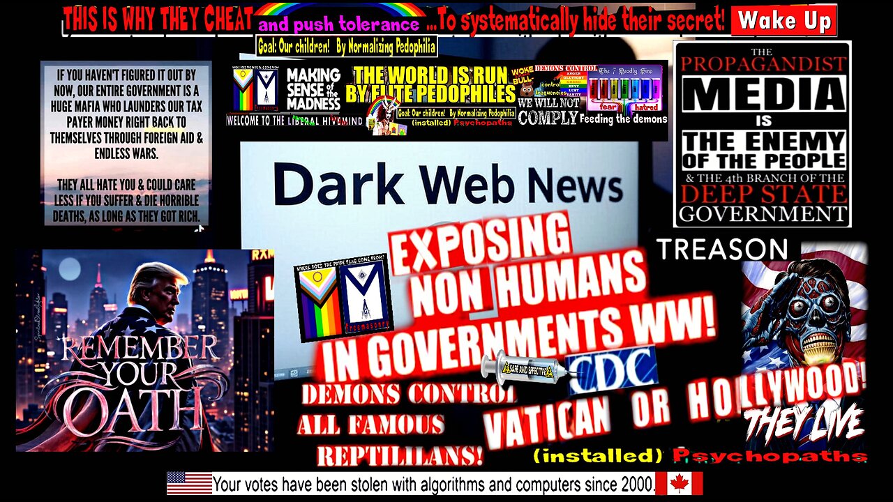 DARKWEB TAKEDOWNS AND THE ANSWER TO THE SEDITIOUS SIX (Obey! 'They Live' compilation)