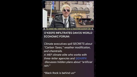 TSV377 James Okeefe Infiltrates Davis World Economic Forum