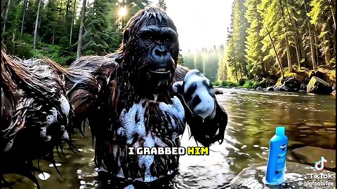 P3 | Bigfoot bathing in the river! 😶‍🌫️