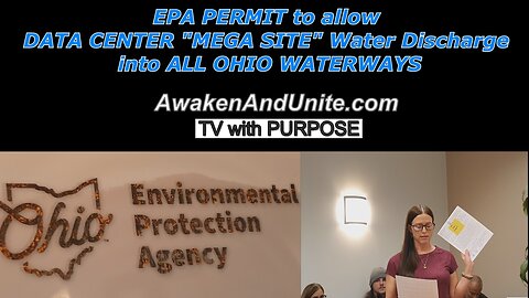 EPA Permit to allow Data Center "Mega Site" Water Discharge into ALL of OHIO Waterways!