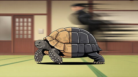 Transformation tortoise in to ninja