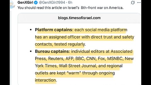 Israel’s “8th-Front Information War” to turn American Conservatives back toward Israel.