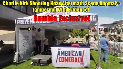 Charlie Kirk Shooting Hoax Aftermath Scene Anomaly - Tampering With Evidence!