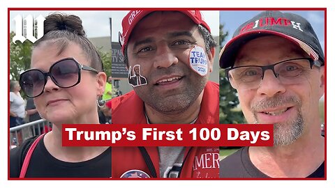 Trump voters celebrate 100-day mark at Michigan rally
