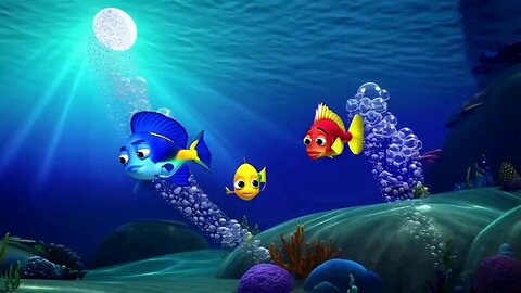 Five Little Fishes | Fun Underwater Song & Rhyme for Happy Kids