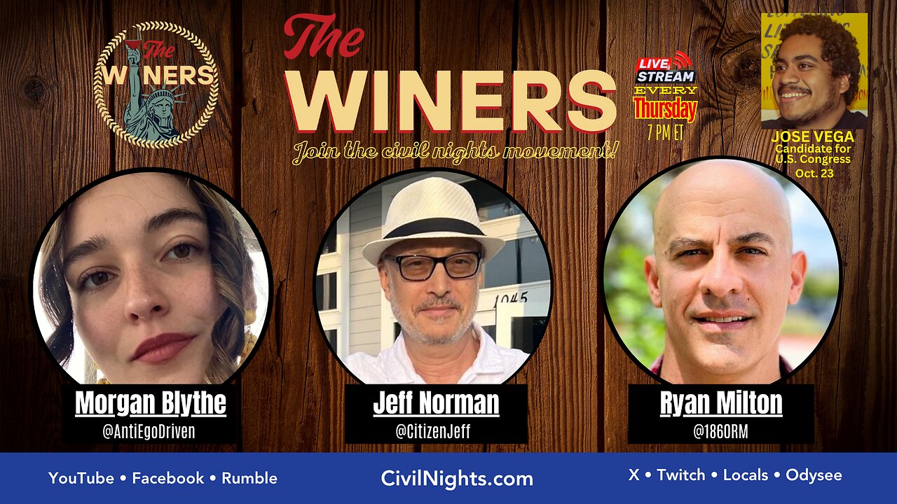 The Winers Ep. 57 (streams live on Oct. 23 at 7 PM ET)
