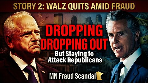 Tim Walz QUITS Governor Race But Staying to Attack GOP