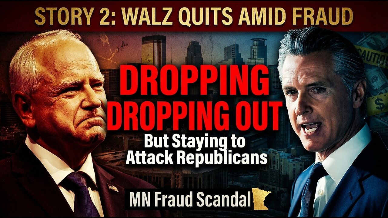 Tim Walz QUITS Governor Race But Staying to Attack GOP