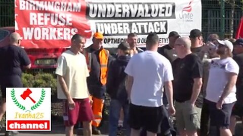 🚨 Birmingham bin strikes continue as people gather on the picket line || @Ivanka25