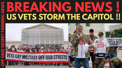 BREAKING NEWS: US MILITARY VETERANS BREAK THROUGH BARRIER & RUSH THE CAPITOL FOR SITIN