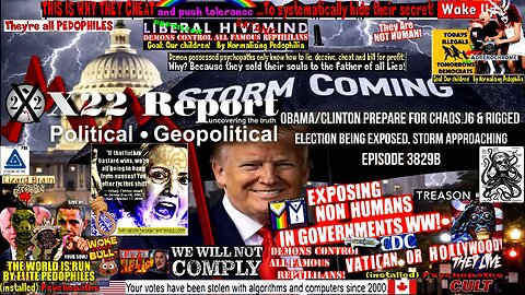 Ep 3829b - Obama/Clinton Prepare For Chaos,J6 & Rigged Election Being Exposed, Storm Approaching