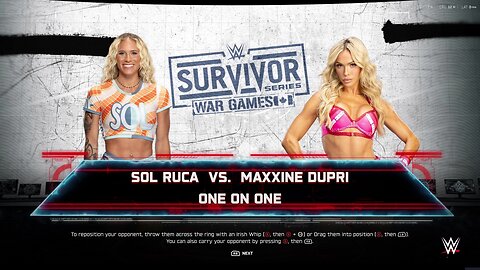 WWE 2k25 Sol Ruca vs Maxxine Dupri