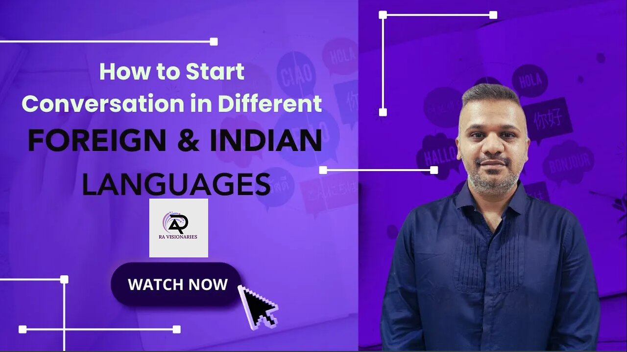 How to start conversation in different Foreign & Indian Languages || Easy Language Training