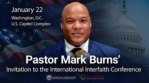 Pastor Mark Burns Invites to Spiritual Diplomats Interfaith Conference on January 22 in D.C.