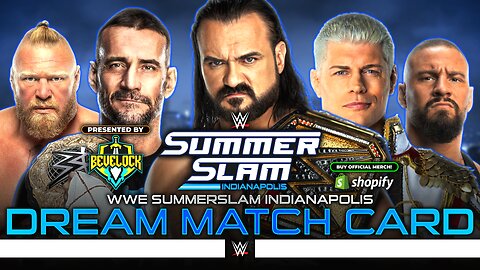 WWE SummerSlam Indianapolis - Dream Match Card [v2]