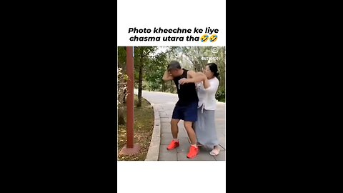 Man funny pose