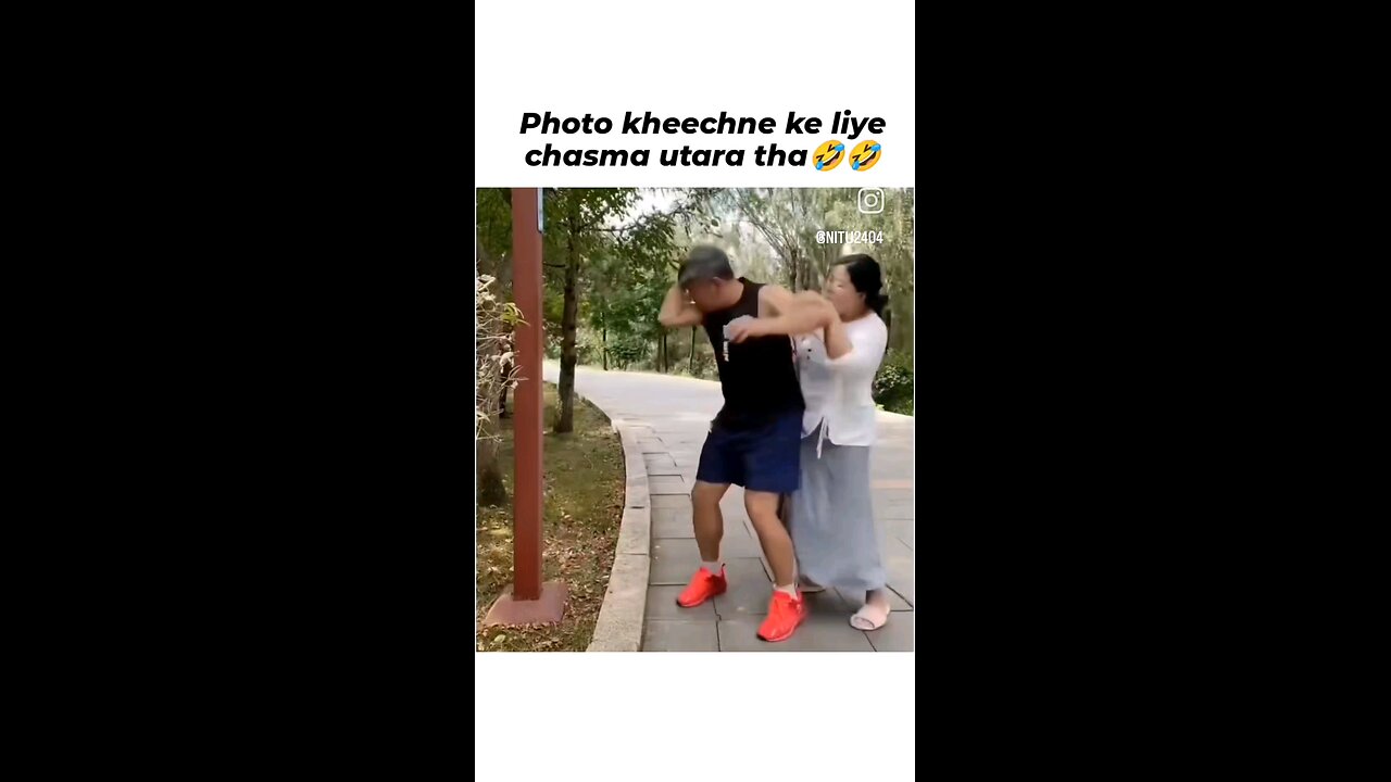 Man funny pose