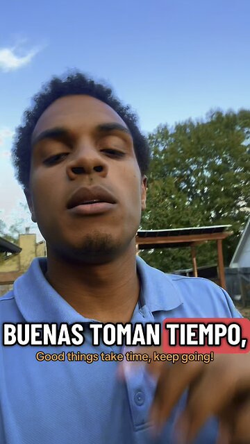 Good things take time - keep going